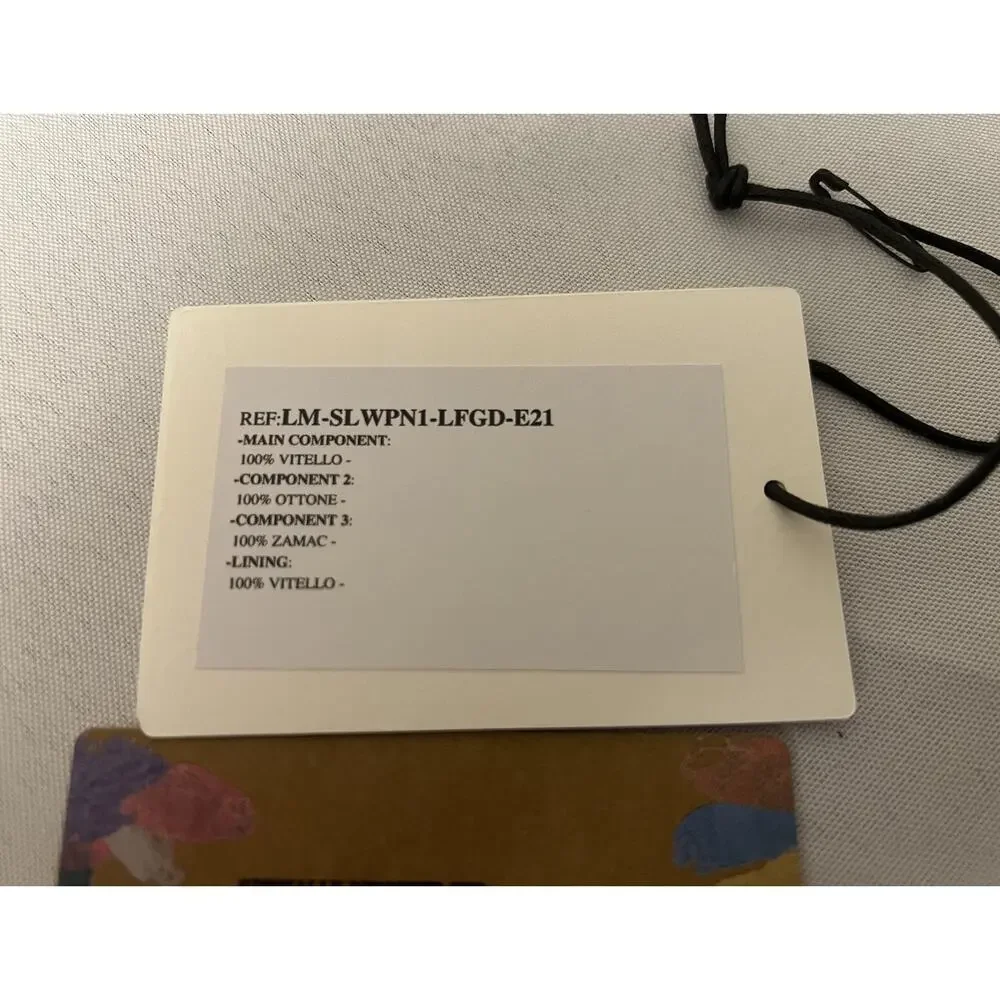 Lanvin x Gallery Dept. Card Holder Lanyard Paint Splattered Logo Wallet $550.00